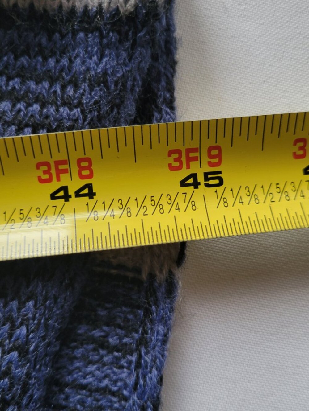 Modena Blue & Red Striped Knit Shawl Poncho | One Size | NWOT - Picture 16 of 16